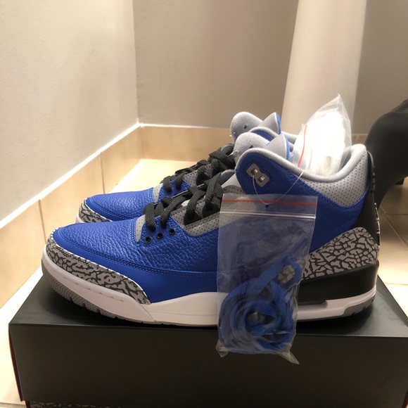 Jordan Other - Air Jordan retro 3 blue cement size 12 dead stock